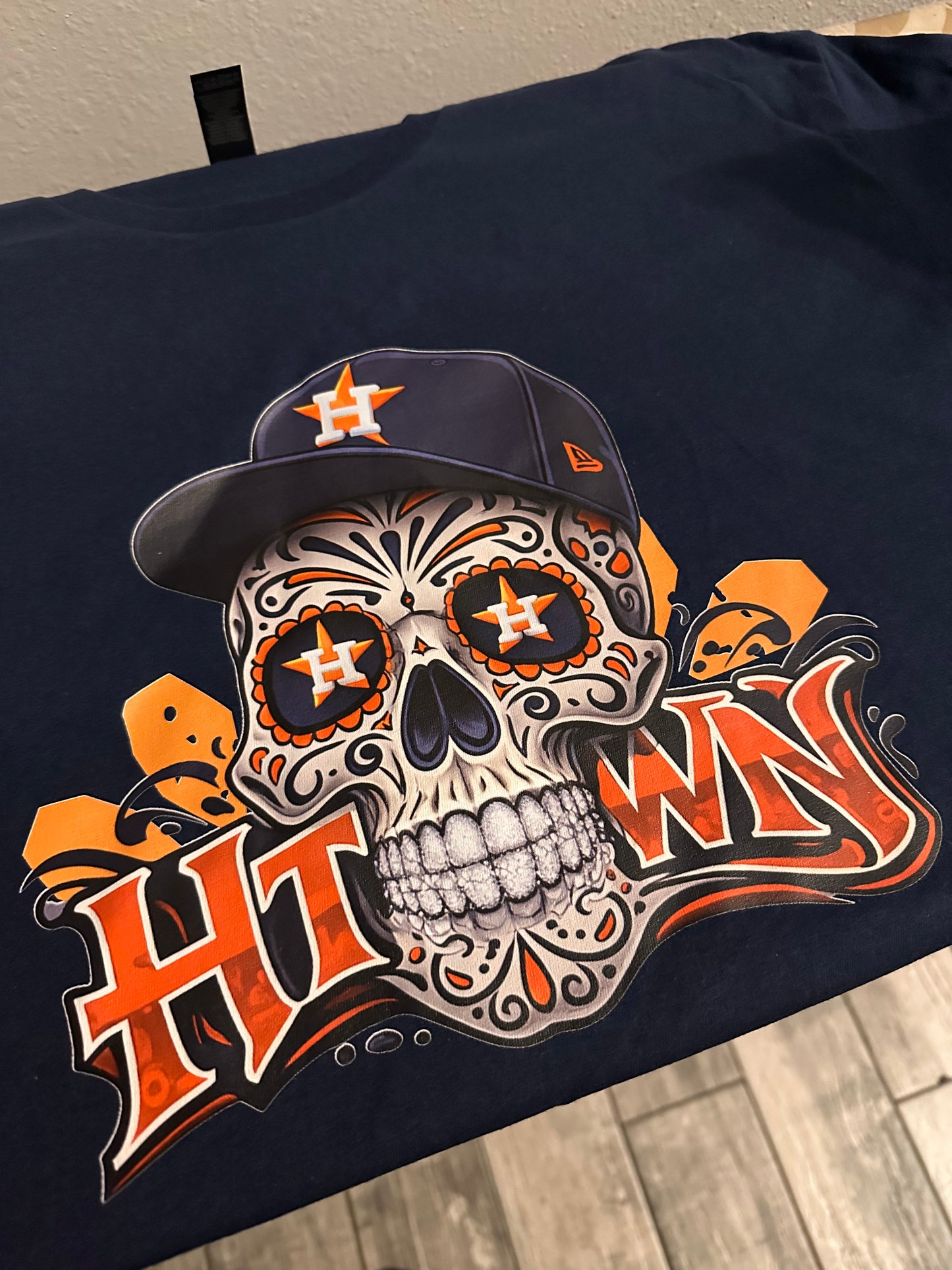 Astros Skull H-Town Tee