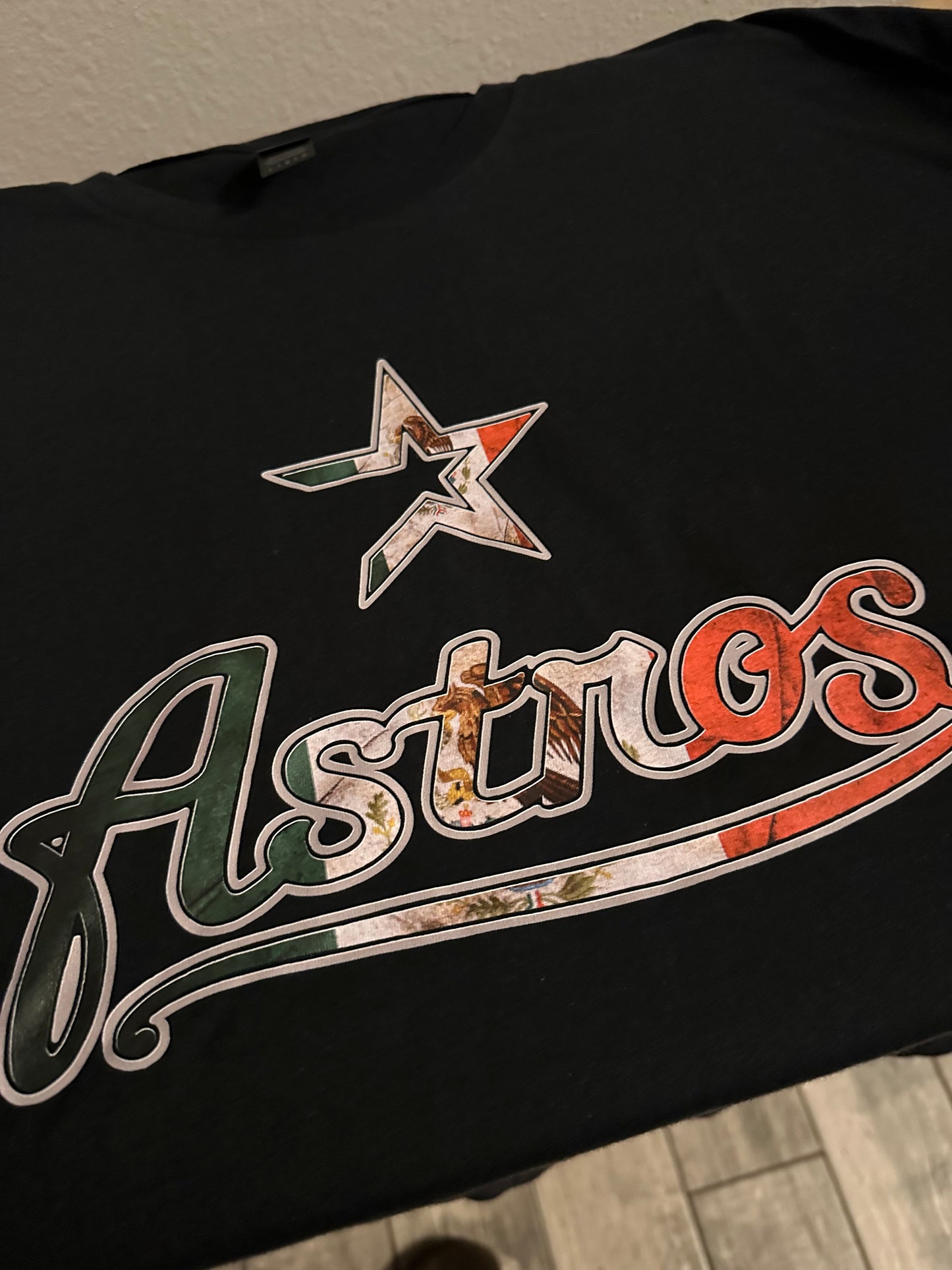 Mexico Flag Astros Logo Tee