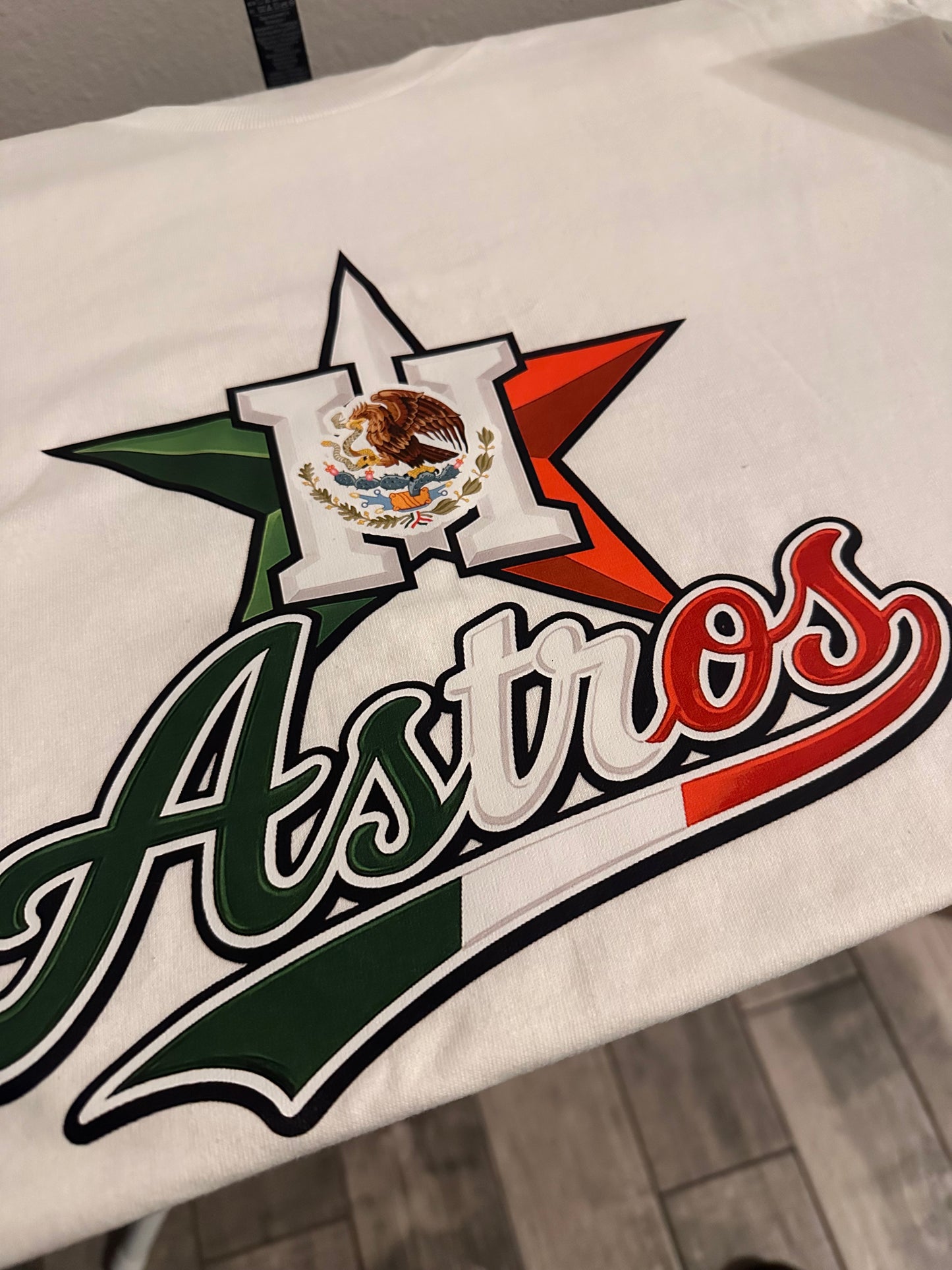 Mexico Flag Astros Star Logo Tee